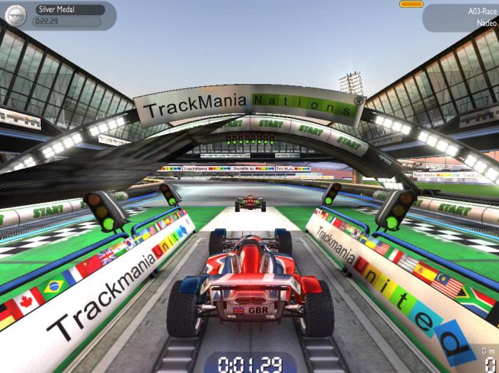 الجرافيك في لعبة TrackMania Nations