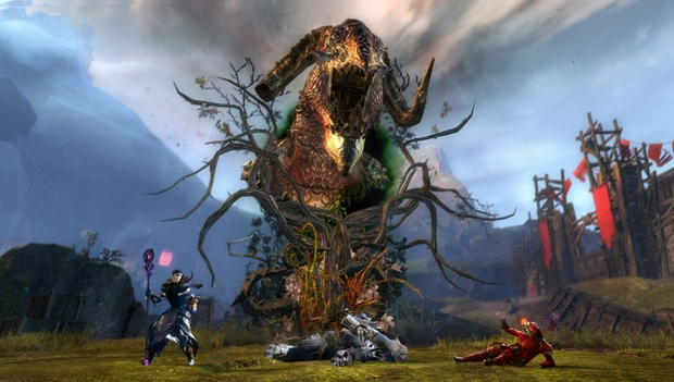 صورة من واجهة تحميل لعبة 2 Guild Wars