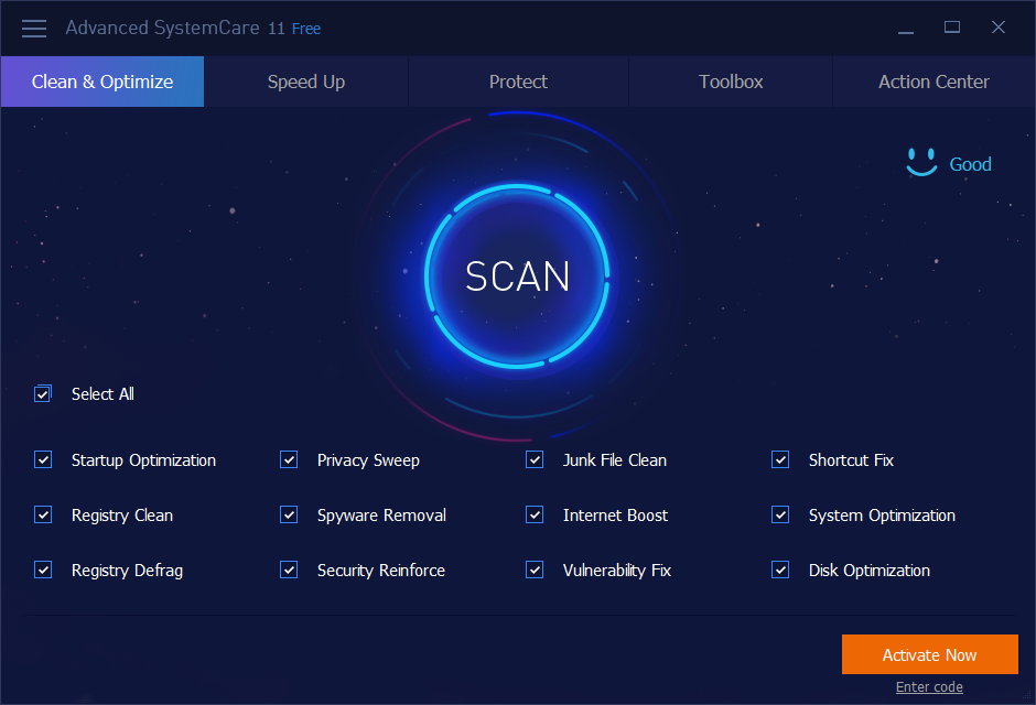 القدرة علي اصلاح الريجستيري في برنامج Advanced SystemCare