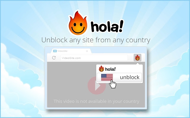 قدرة برنامج هولا Vpn Hola Better Internet علي فتح المواقع المحظورة